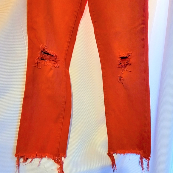 Red Hudson Midrise Straight Crop with hem - Picture 8 of 11